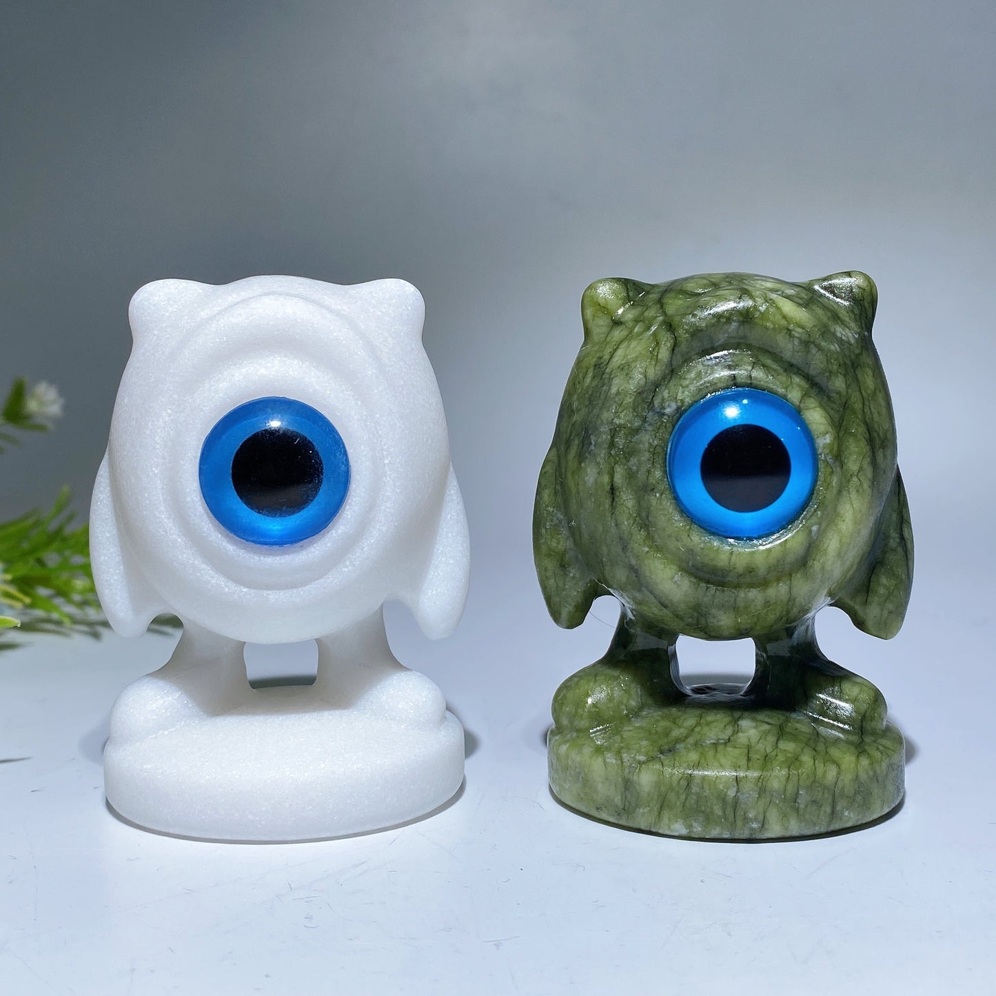 2.8" Crystal Michael Wazowski Carving Monsters Inc. Character Crystal Healing Bulk Wholesale