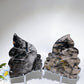 6.2" Black Tourmaline in Quartz Butterfly Fairy Carving Crystal Healing Bulk Wholesale