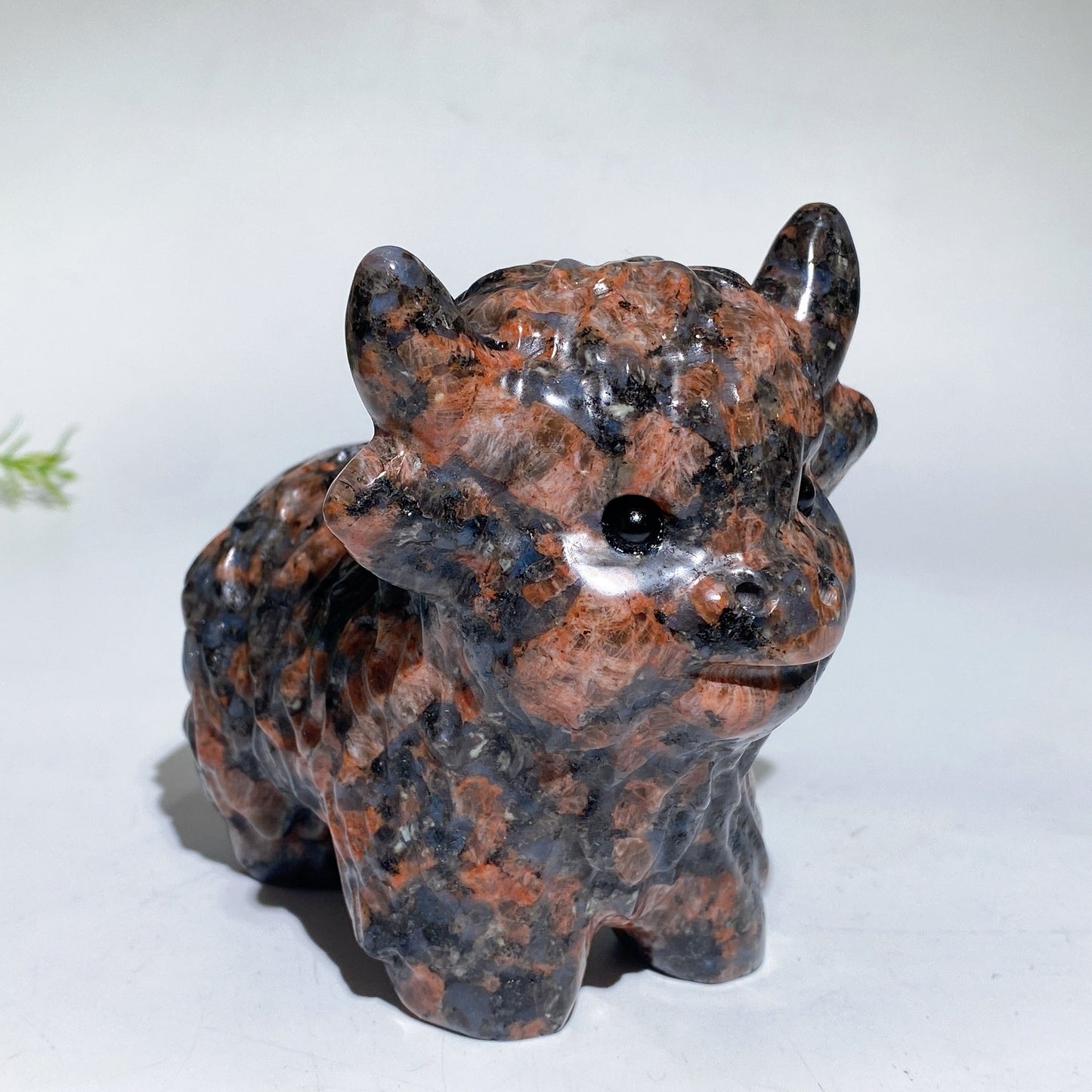 4.2"-4.6" Crystal Cattle Carving Crystal Healing Bulk Wholesale