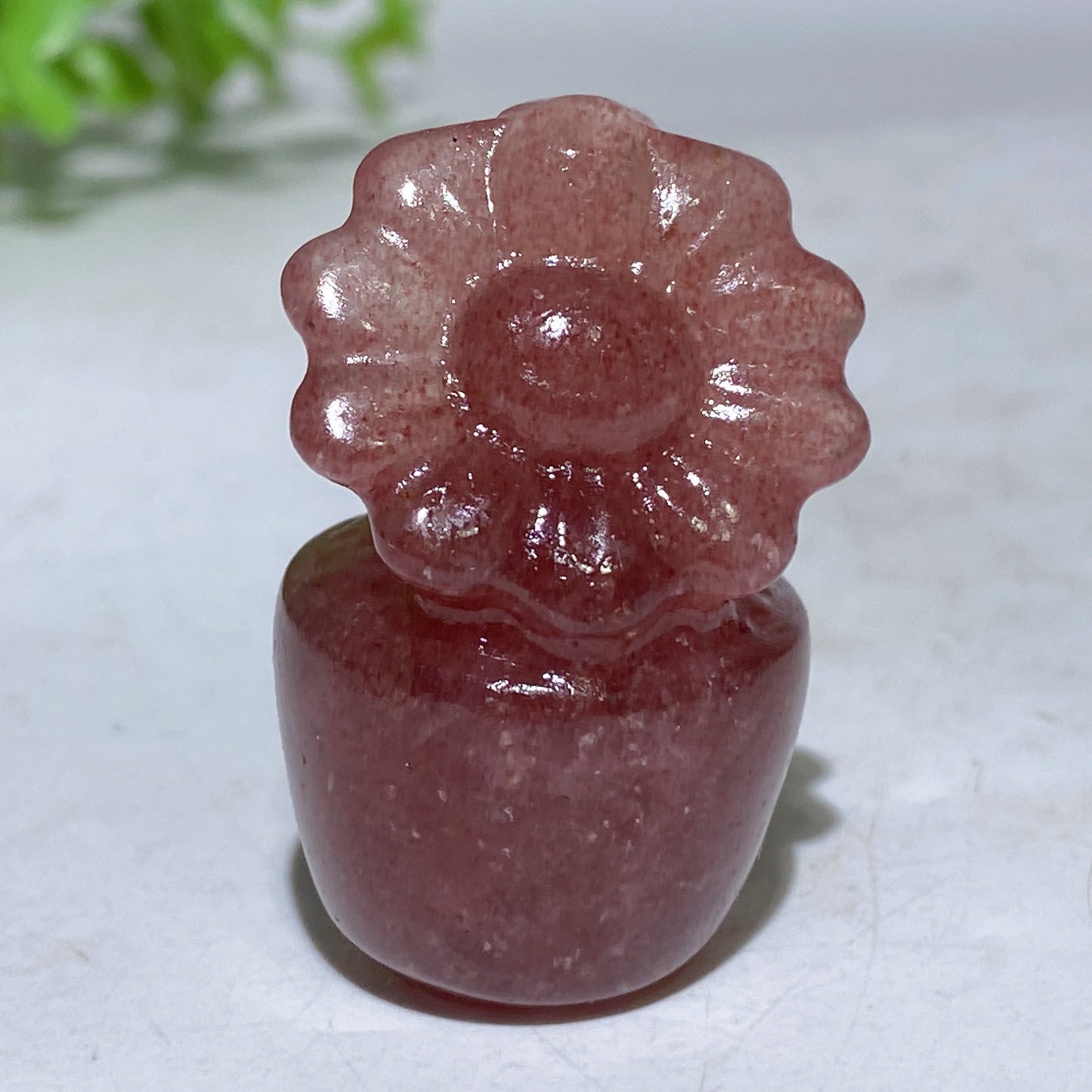 1.5" Crystal Flower Bonsai Carving Crystal Healing Bulk Wholesale