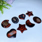 1.8"-2.3" Sardonyx Palm Heart Star Moon Carving Crystal Healing Bulk Wholesale