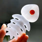 4.0" Selenite Fish Bone Carving Crystal Healing Bulk Wholesale