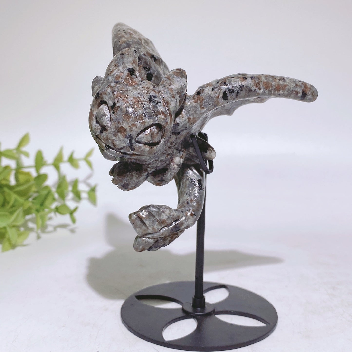 UV Reactive Yooperlite Toothless Carving with Stand Crystal Healing Bulk Wholesale