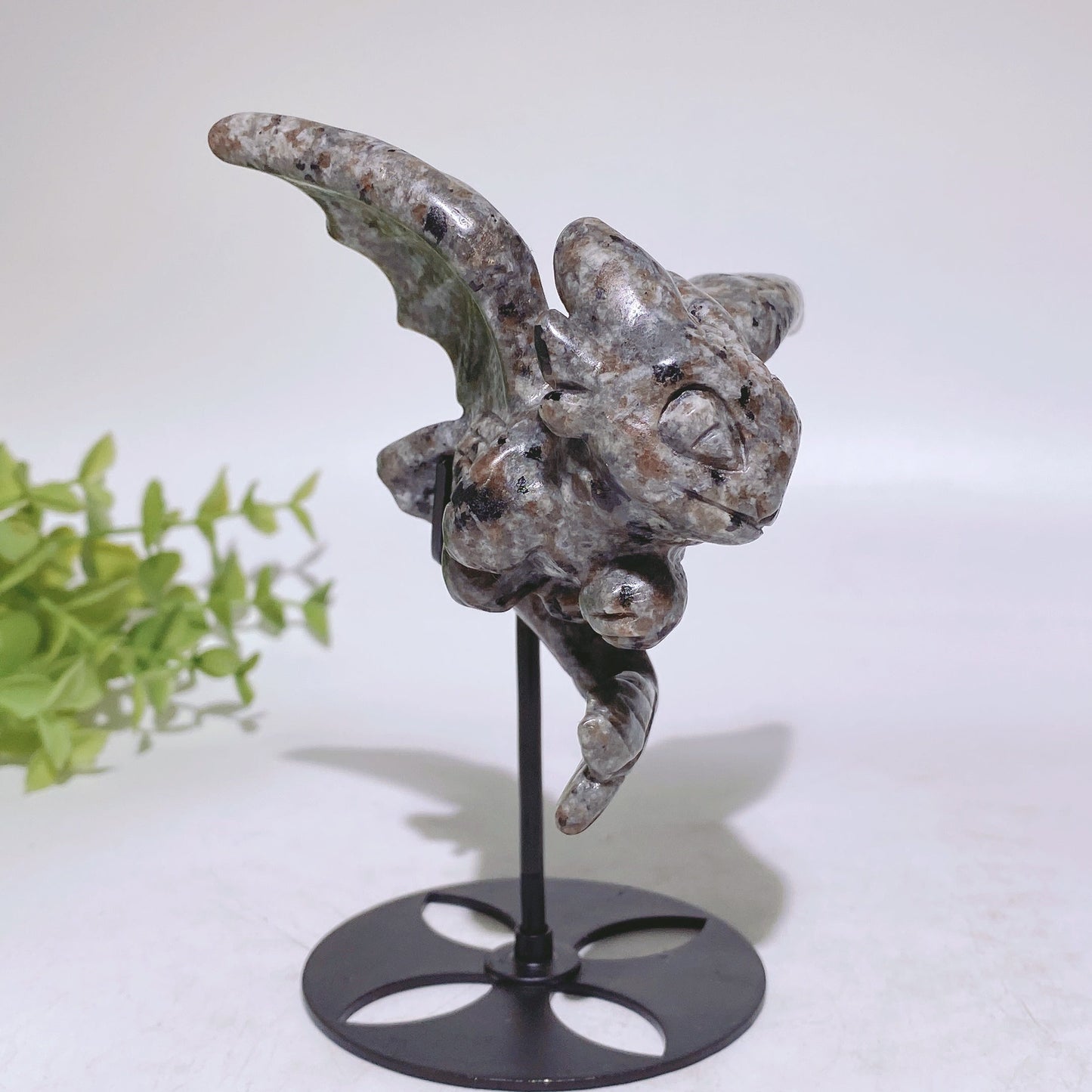 UV Reactive Yooperlite Toothless Carving with Stand Crystal Healing Bulk Wholesale