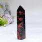 3.3"-4.0" Black Obsidian Point with Printing for Christmas Crystal Healing Bulk Wholesale