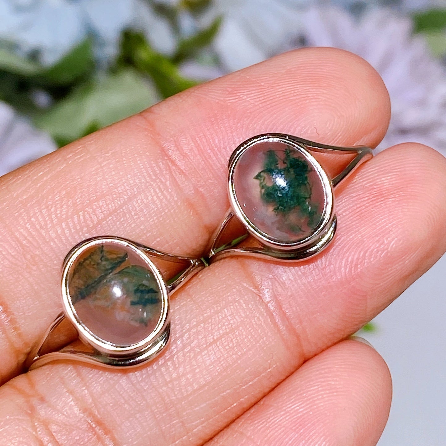 Adjustable Sterling Silver Crystal Ring Crystal Healing Bulk Wholesale