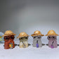 Raw Crystal Child Carving with Straw Hat Crystal Healing Bulk Wholesale