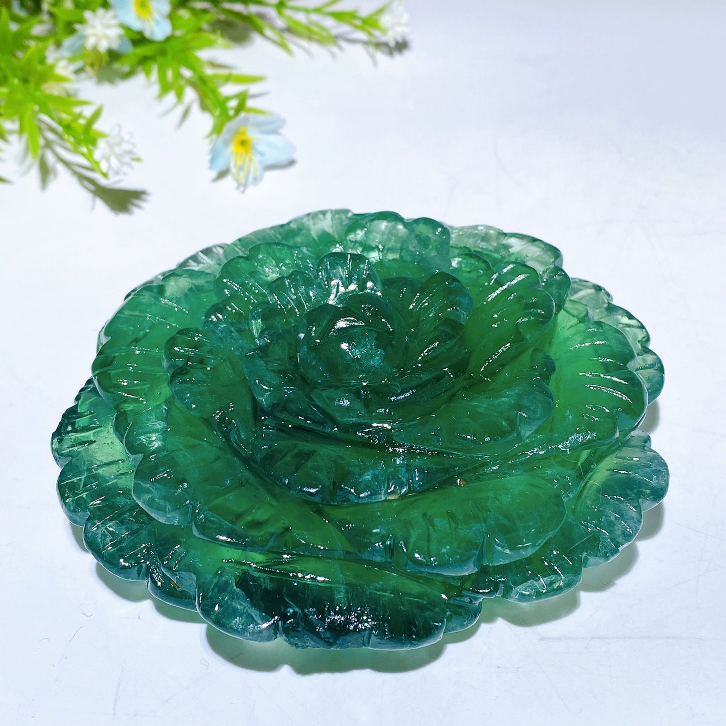 4.1"-4.3" Crystal Flower Carving Crystal Healing Bulk Wholesale