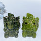 3.0" Serpentine Baby Dragon Carving with Eyeglass Crystal Healing Bulk Wholesale