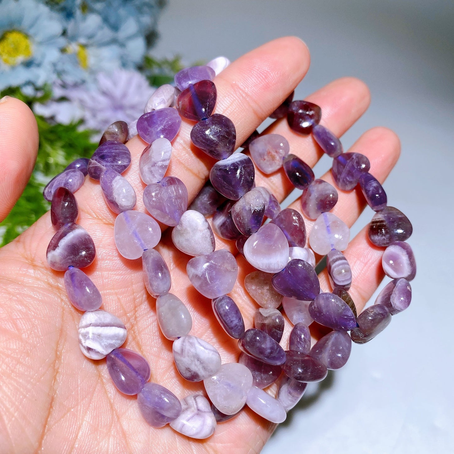 Crystal Heart Bracelet Crystal Healing Bulk Wholesale