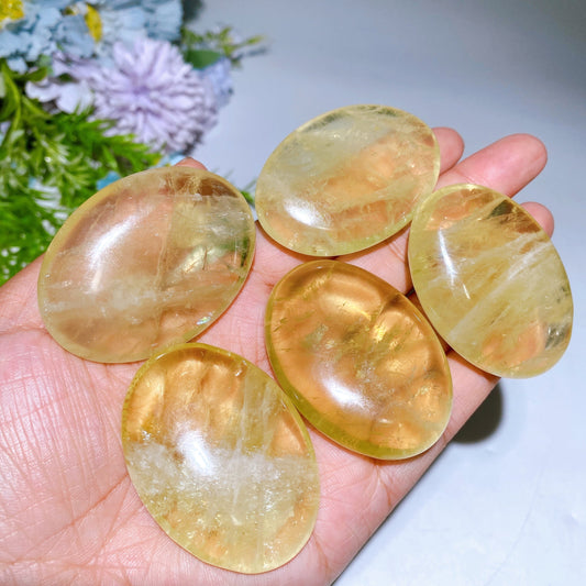 2.0" Citrine Palm Crystal Healing Bulk Wholesale