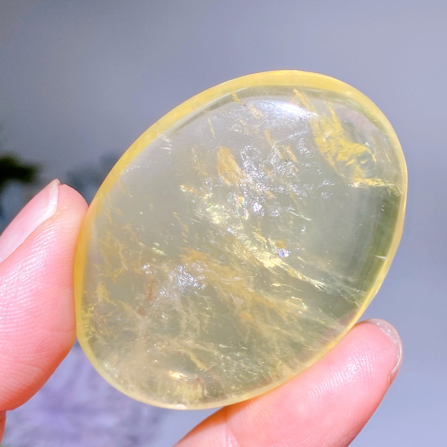 2.0" Citrine Palm Crystal Healing Bulk Wholesale