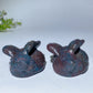 2.3" UV Reactive Ruby In Kyanite Cat with Wings Carving Crystal Healing Bulk Wholesale