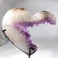 Large Unique Amethyst Cluster Angel's Heart Specimen with Stand Crystal Healing Bulk Wholesale