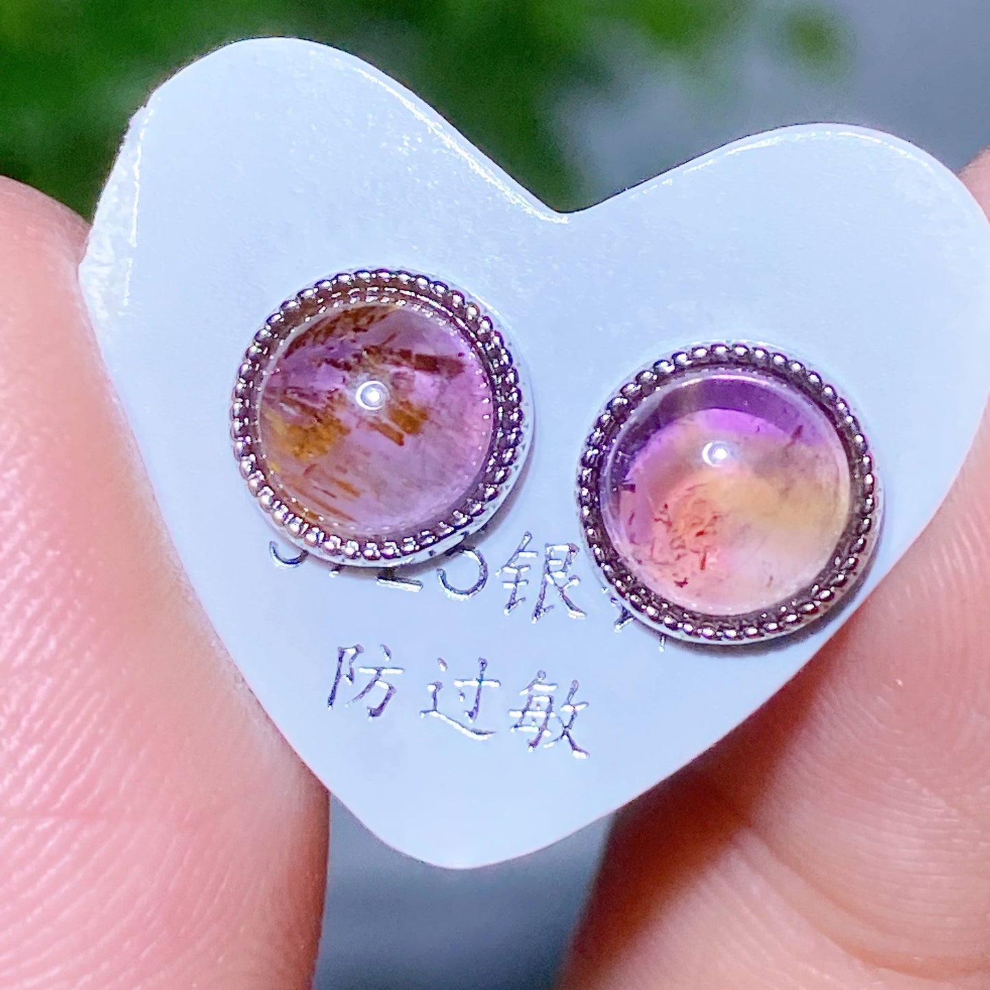 S925 Crystal Ear Stud Earring Crystal Healing Bulk Wholesale