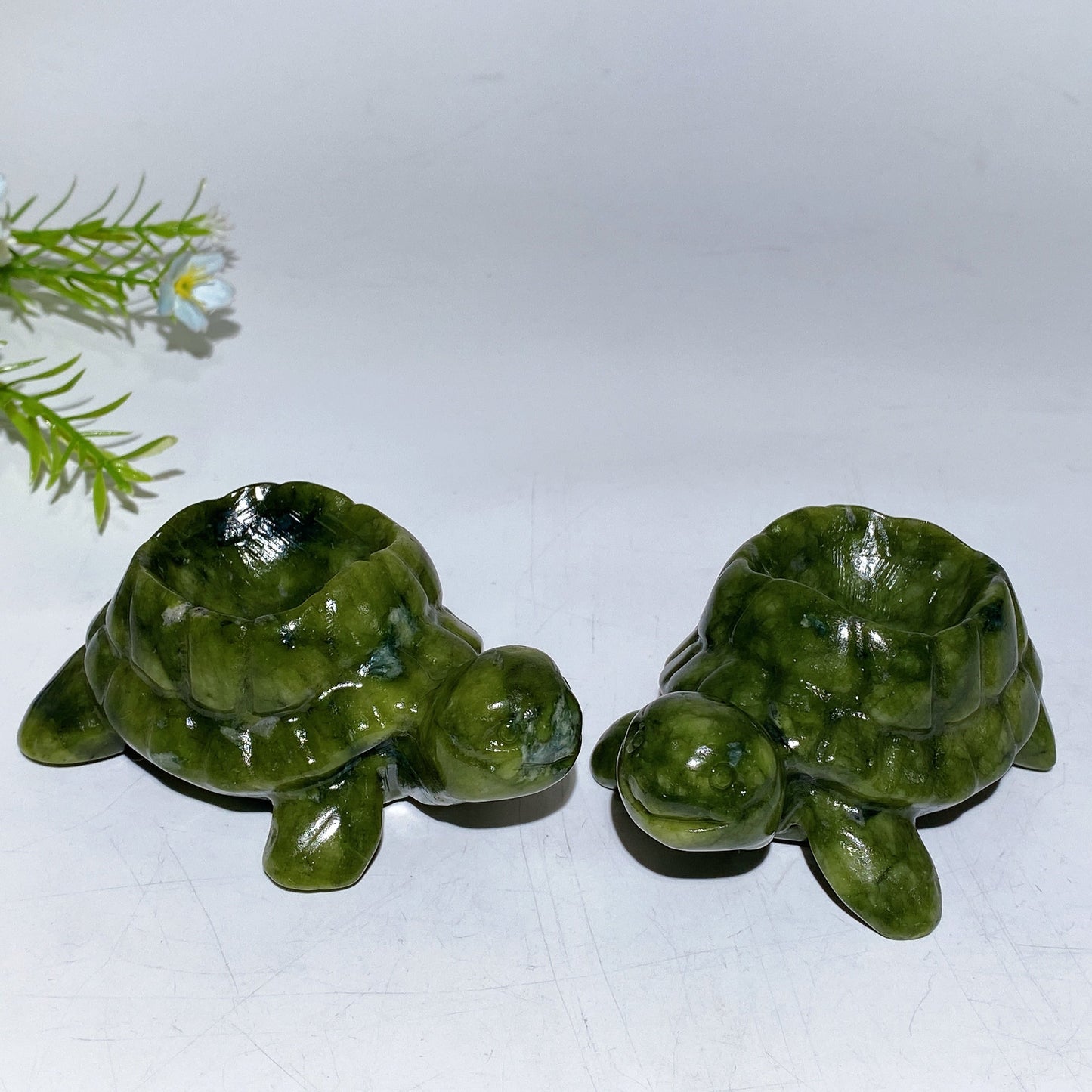 4.0" Serpentine Turtle Bowl Carving Crystal Healing Bulk Wholesale