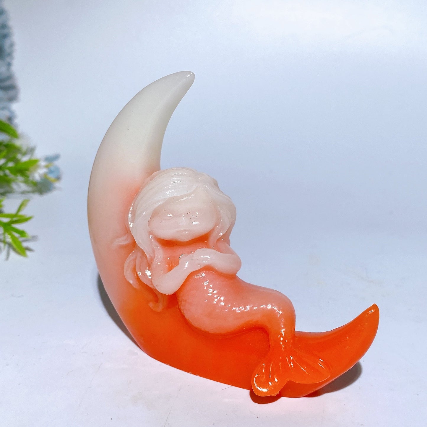 3.3" Luminous Mermaid Carving Crystal Carving Bulk Wholesale