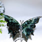 3.7" Seraphinite Butterfly Wings Carving with Stand Crystal Healing Bulk Wholesale