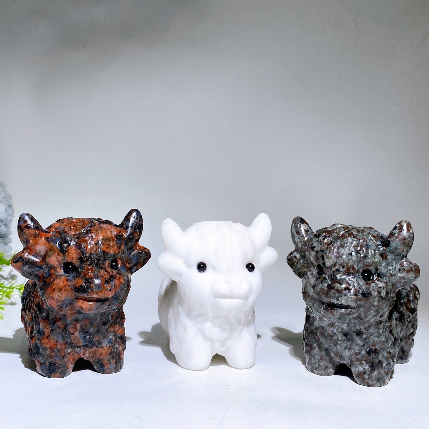 4.5" Crystal Cattle Carving Crystal Healing Bulk Wholesale