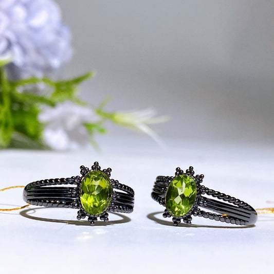 S925 Crystal Ring Crystal Healing Bulk Wholesale