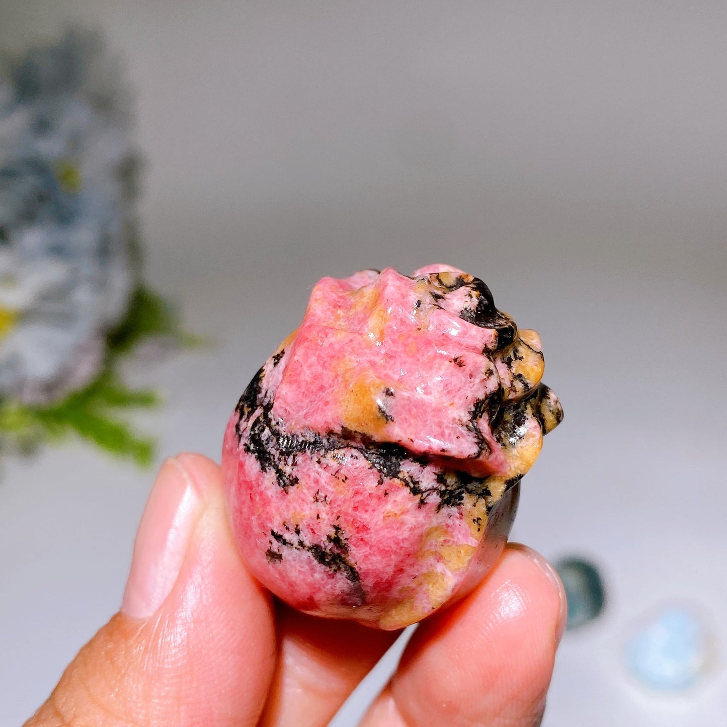 1.3" Crystal Rose Flower Carving Crystal Healing Bulk Wholesale