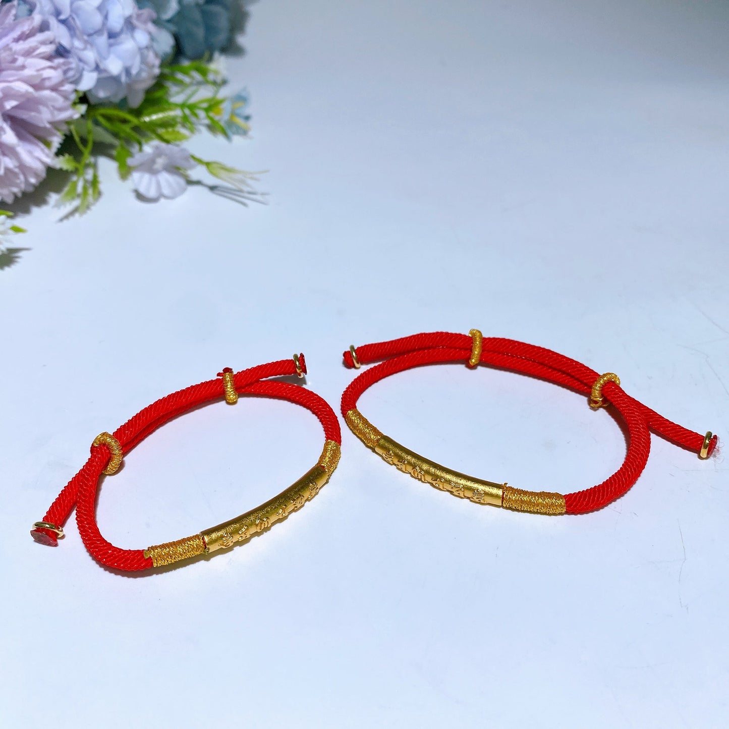 Silver Golden Tibetan Red String Bracelet Crystal Healing Bulk Wholesale