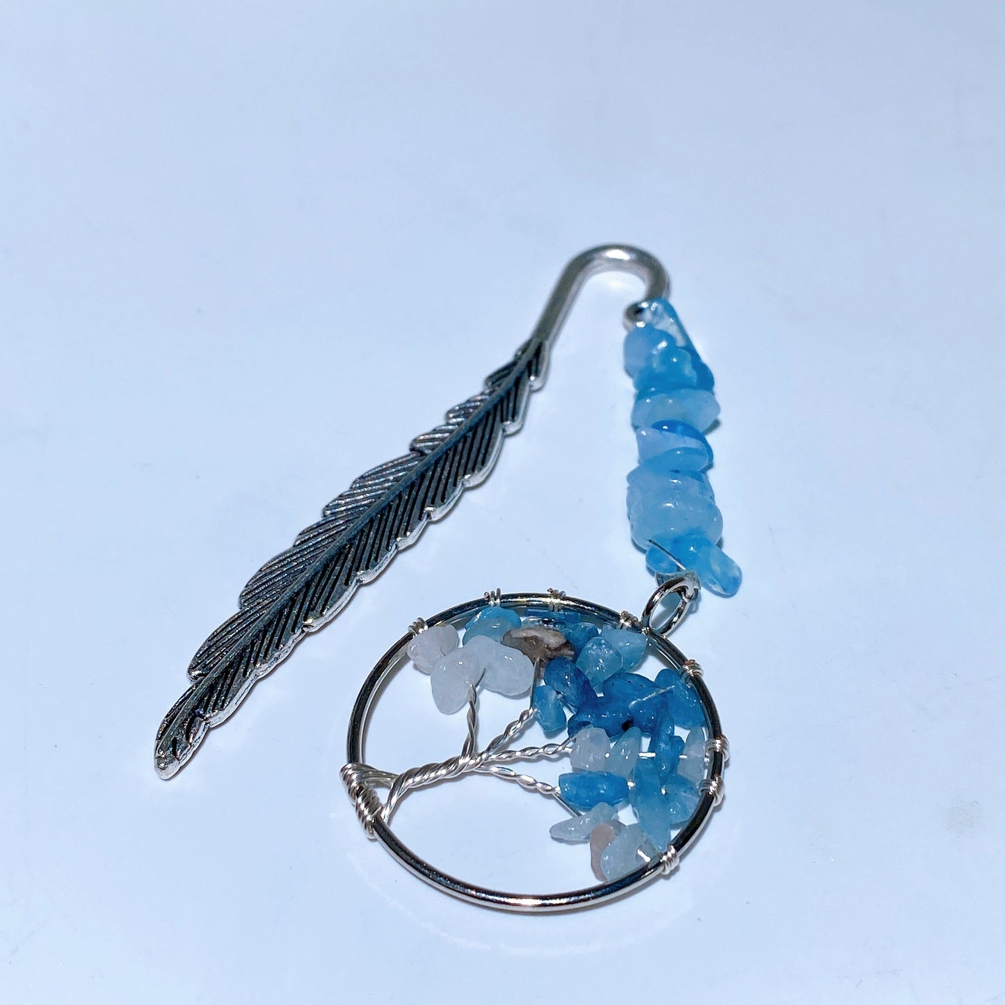 Crystal Life Tree Metal Feather Bookmark Crystal Healing Bulk Wholesale