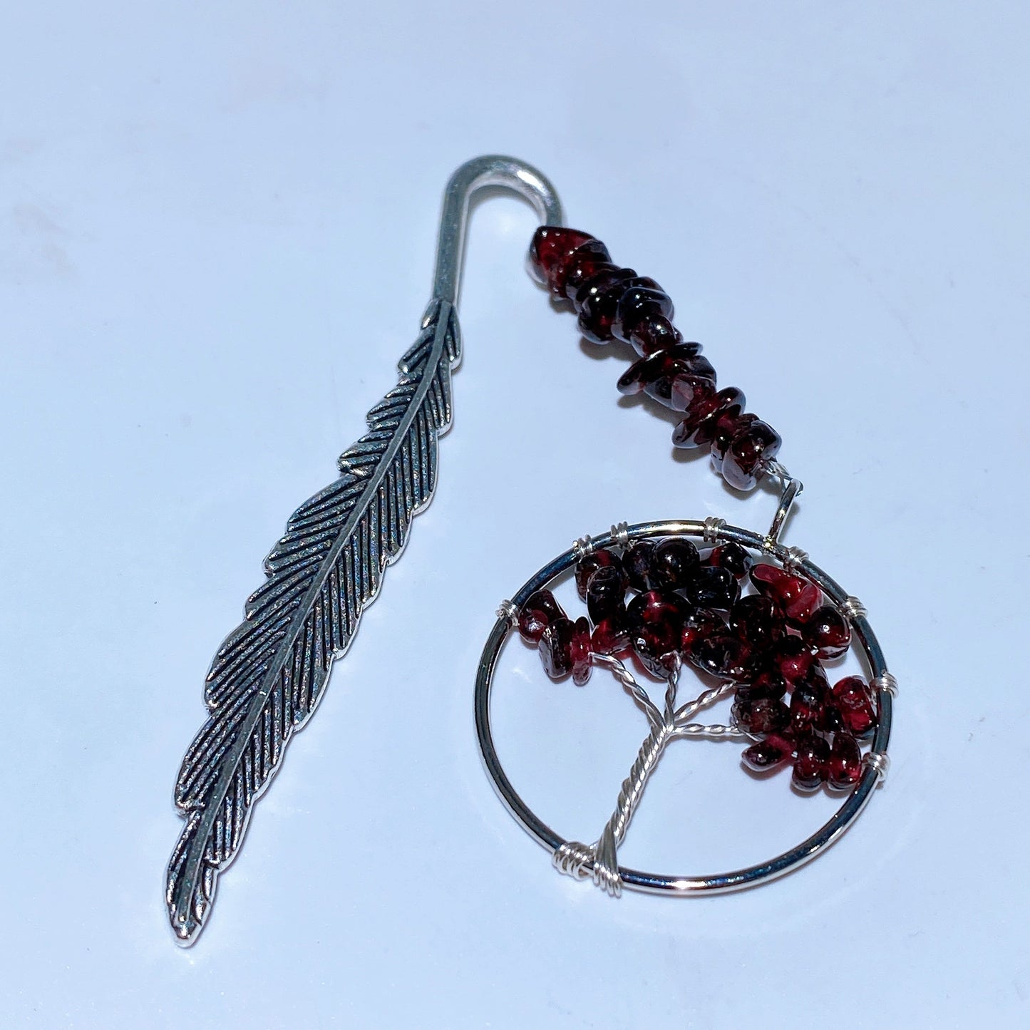 Crystal Life Tree Metal Feather Bookmark Crystal Healing Bulk Wholesale