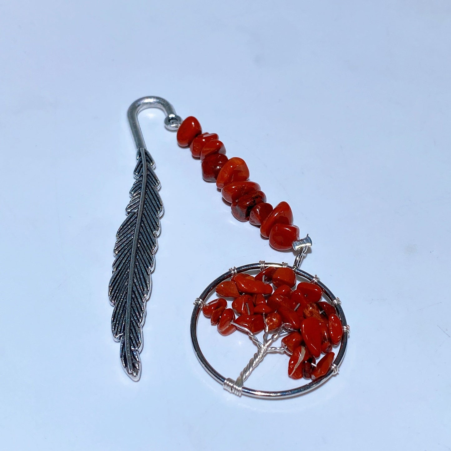 Crystal Life Tree Metal Feather Bookmark Crystal Healing Bulk Wholesale