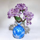 22-24cm Raw Amethyst Flower Vase Free Form Crystal Healing Bulk Wholesale
