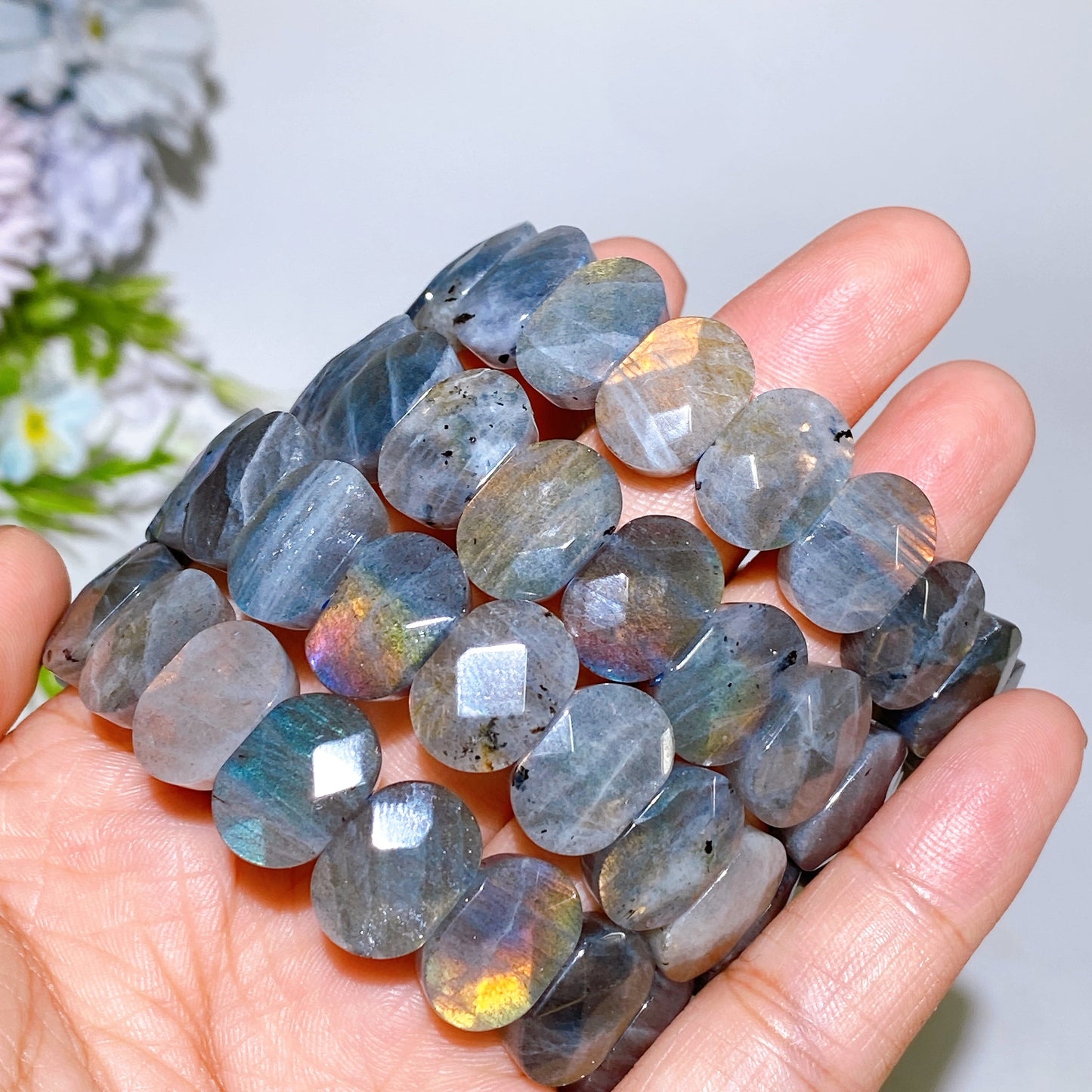 Sunset Labradorite Bangle Crystal healing Bulk Wholesale