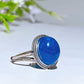 Sterling Silver Blue Apatite Ring Crystal Healing Bulk Wholesale