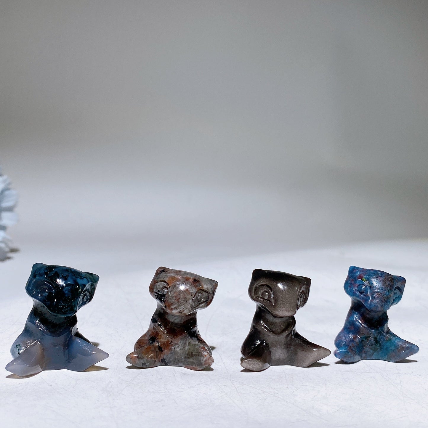 1.2" Mini Crystal MEW Pokemon Carving Crystal Healing Bulk Wholesale