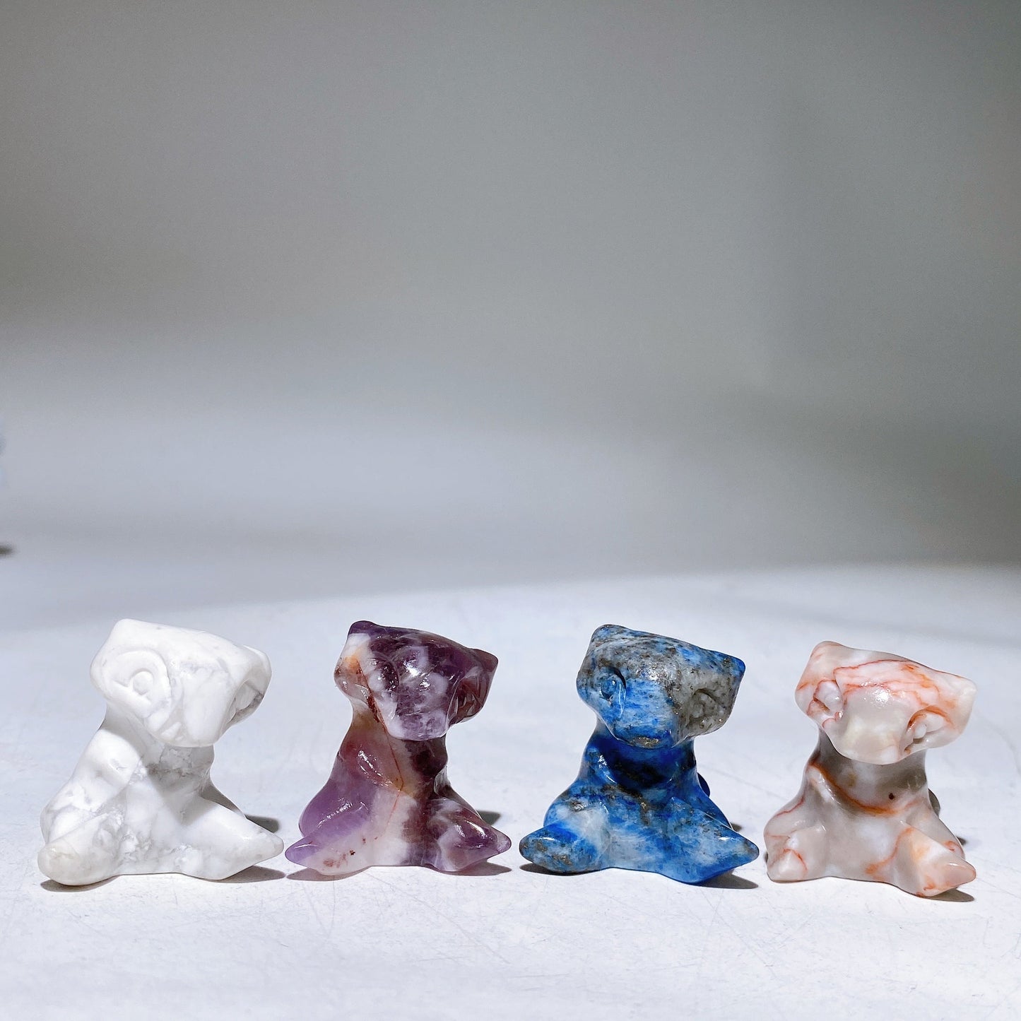 1.2" Mini Crystal MEW Pokemon Carving Crystal Healing Bulk Wholesale
