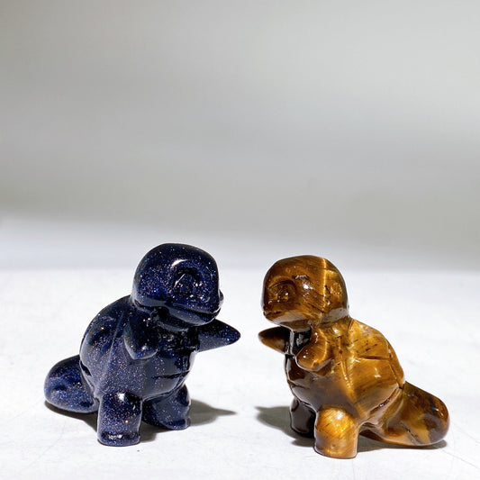 1.2" Mini Crystal Squirtle Pokemon Carving Crystal Healing Bulk Wholesale