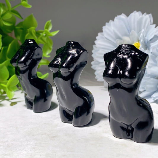 2.0" Black Obsidian Crystal Model Carvings Bulk Wholesale