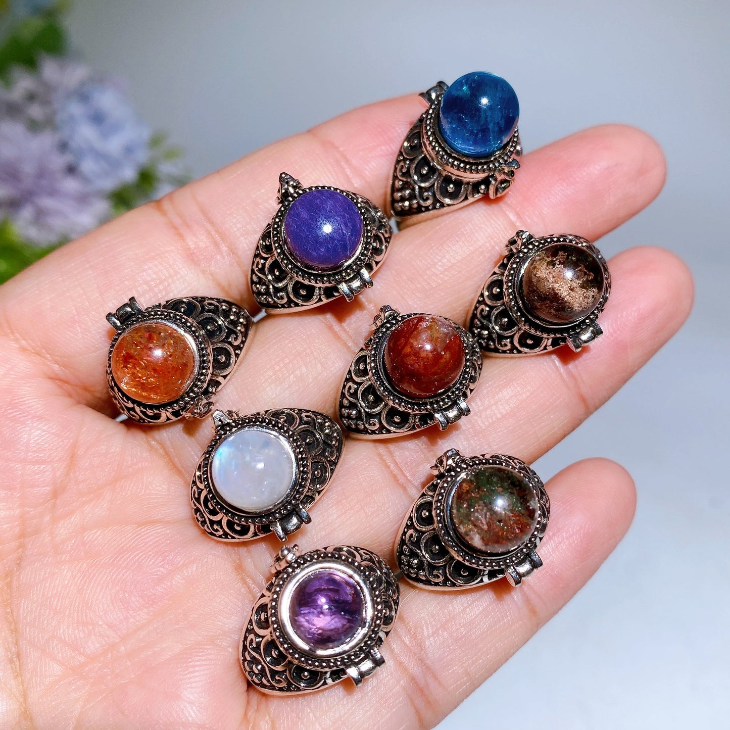Crystal Poison Ring Crystal Healing Bulk Wholesale