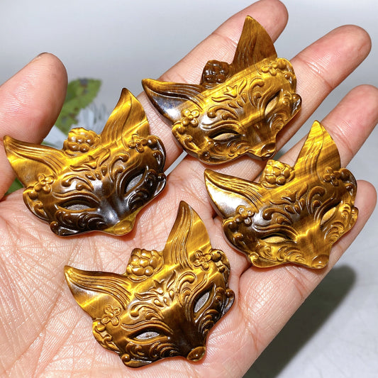 1.6"-2.1" Yellow Tiger's Eye Slab Carving Crystal Healing Bulk Wholesale
