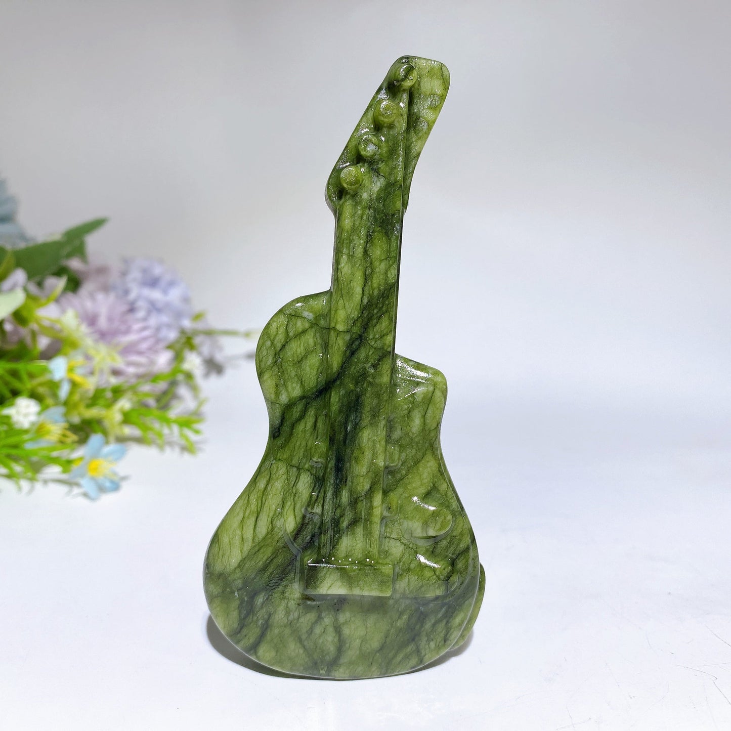 4.7" Crystal Guitar Carving Crystal Healing Bulk Wholesale
