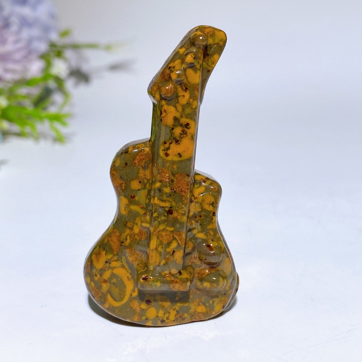 2.3" Crystal Guitar Carving Crystal Healing Bulk Wholesale