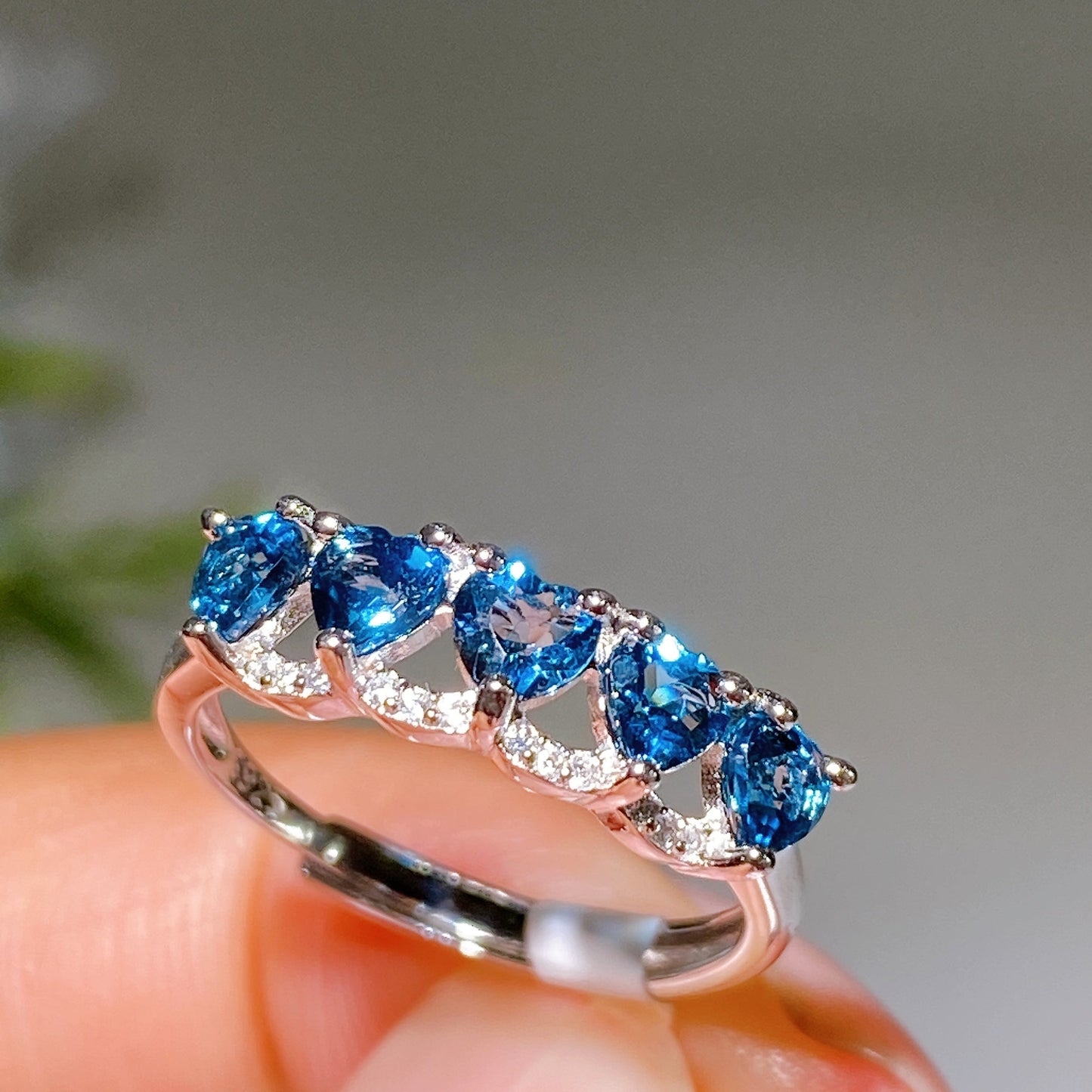 S925 Crystal Ring Crystal Healing Bulk Wholesale