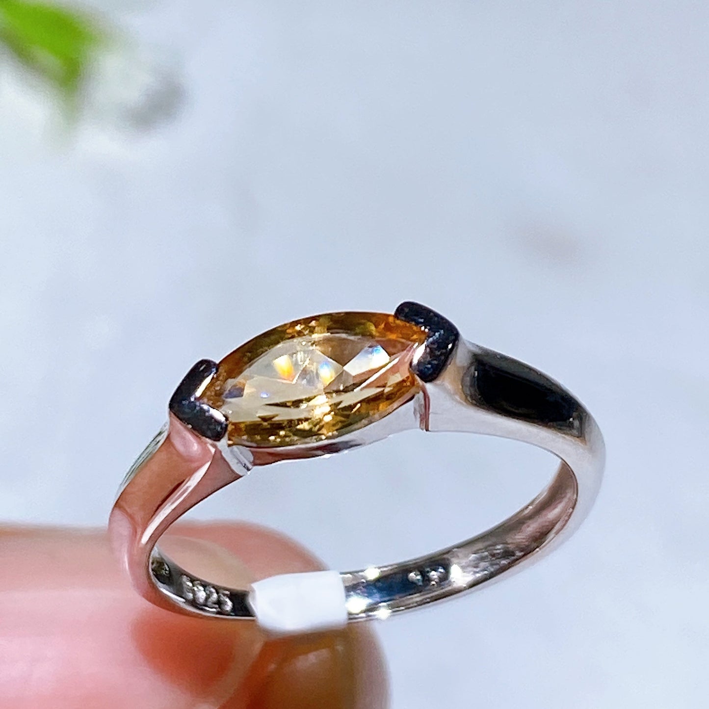 S925 Crystal Ring Crystal Healing Bulk Wholesale