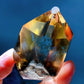 2.5" Unique Blue Needle in Citrine with Rainbow Point Crystal Healing Bulk Wholesale