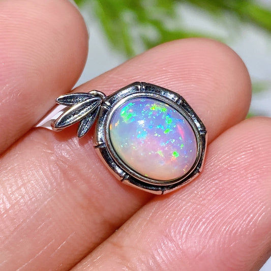 Sterling Silver S925 Natural Opal Pendant Crystal Healing Bulk Wholesale