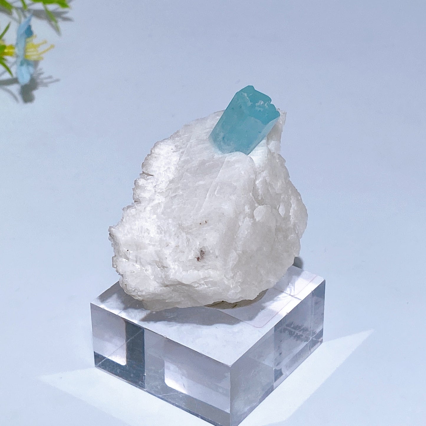 Unique Aquamarine Grow with Feldspar from Pakistan Crystal Healing Bulk Wholesale