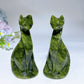 3.1" Serpentine Cat Carving Crystal Healing Bulk Wholesale