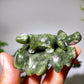 2.7" Crystal Dinosaur on Leaf Carving Crystal Healing Bulk Wholesale