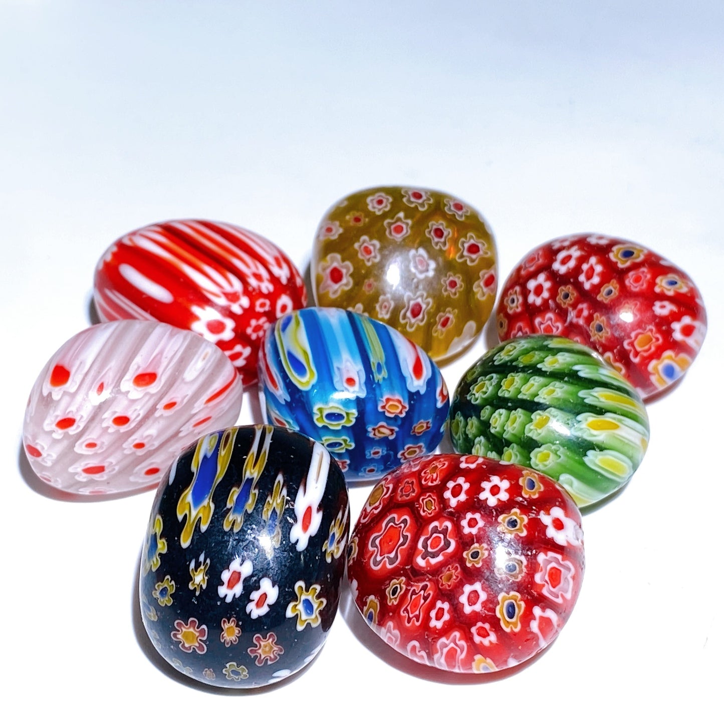 2-3cm Colorful Glass Tumbles Bag Crystal Healing Bulk Wholesale