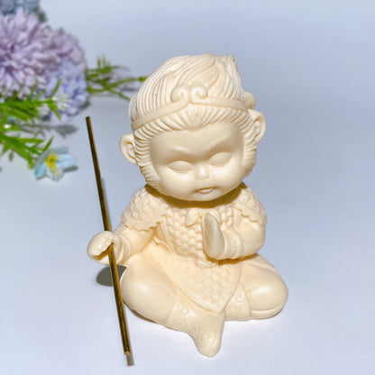 85mm Ivory Nut Wukong Carving Crystal Healing Bulk Wholesale