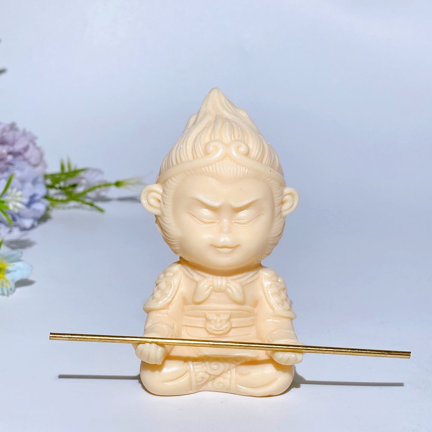 85mm Ivory Nut Wukong Carving Crystal Healing Bulk Wholesale